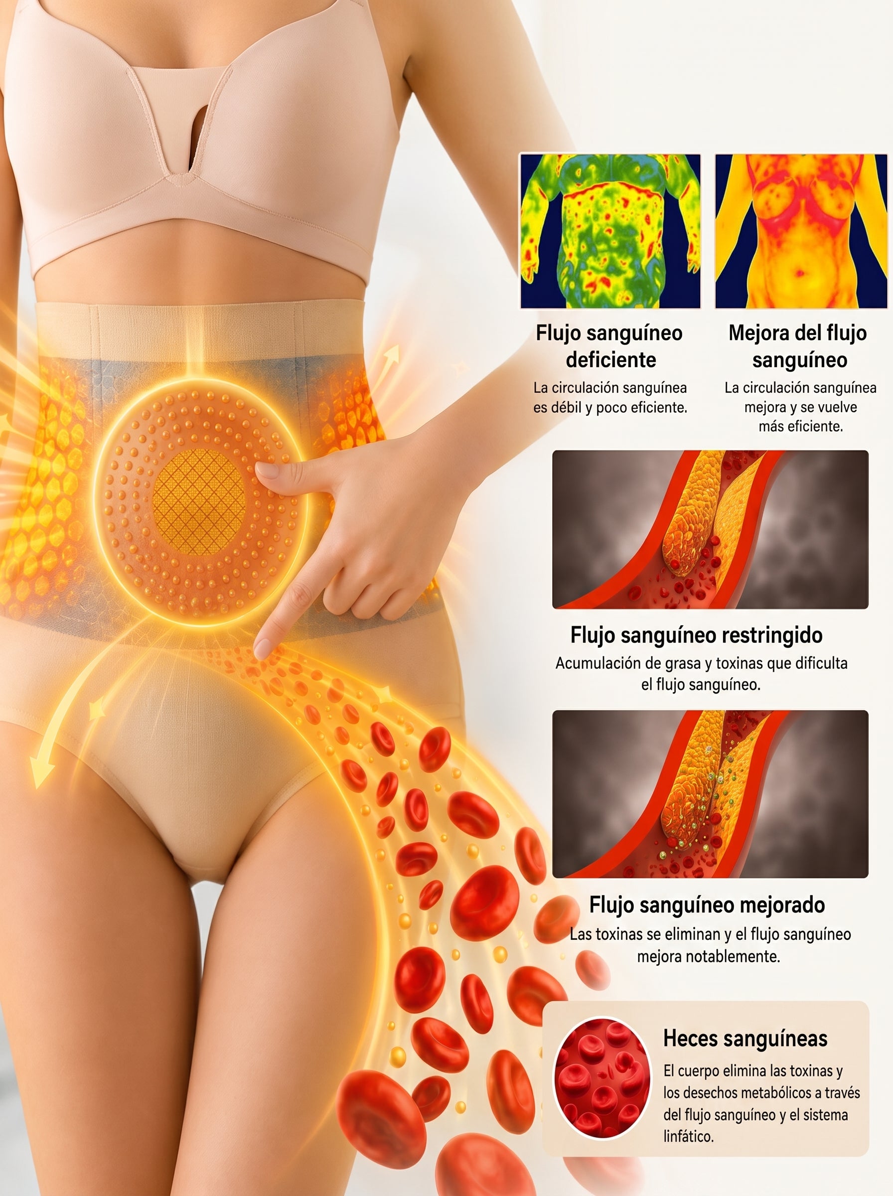 Tienda Oficial de la Marca |Pantalones Cortos 4 en 1 para Moldear el Cuerpo y Quemar Grasa con Micro-Partículas