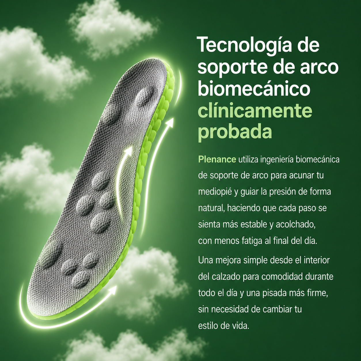 Plantillas antifatiga y masaje
